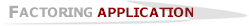factoring application